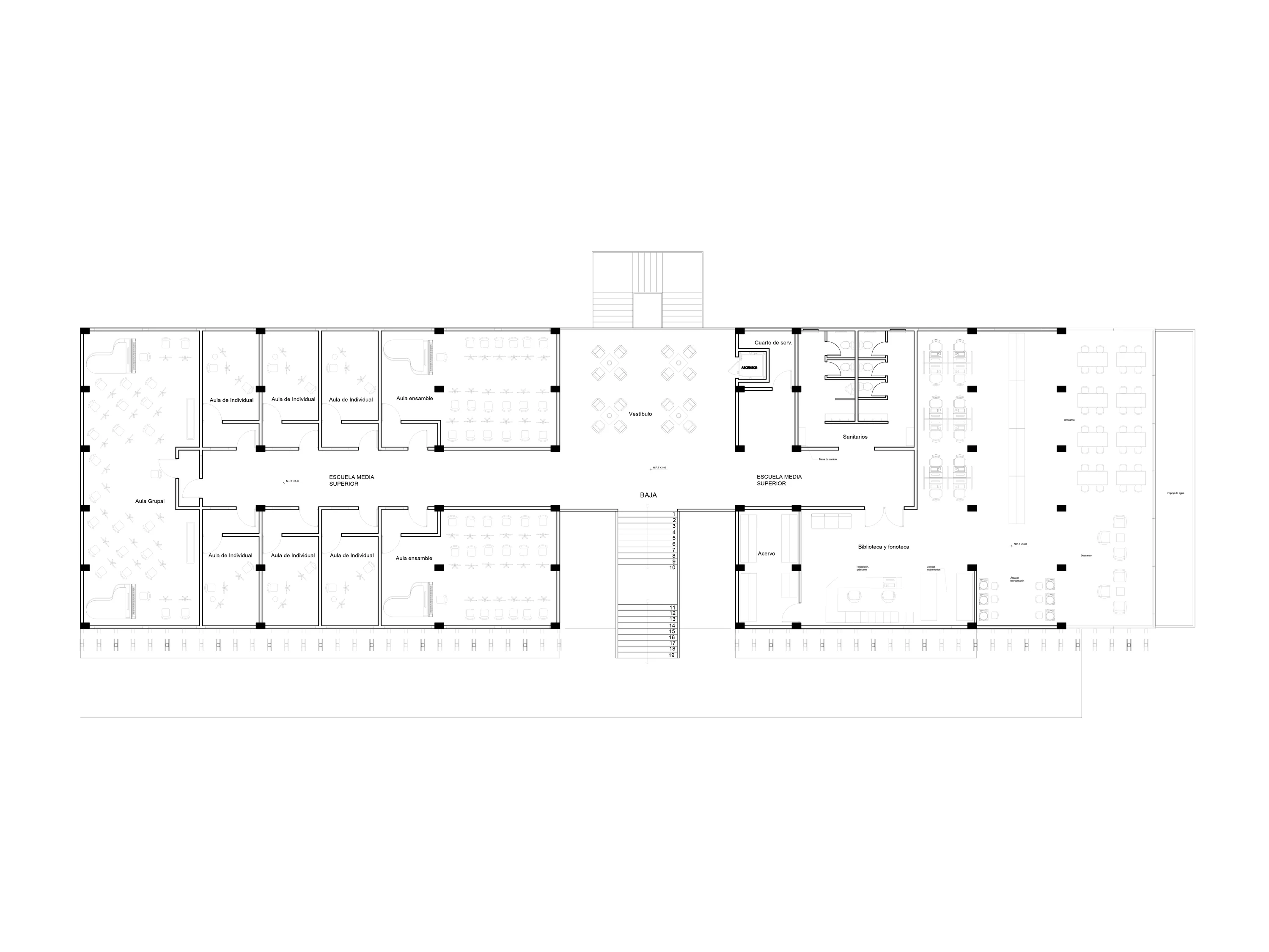 ENES Oaxaca — Escuela de Música — Planta Alta