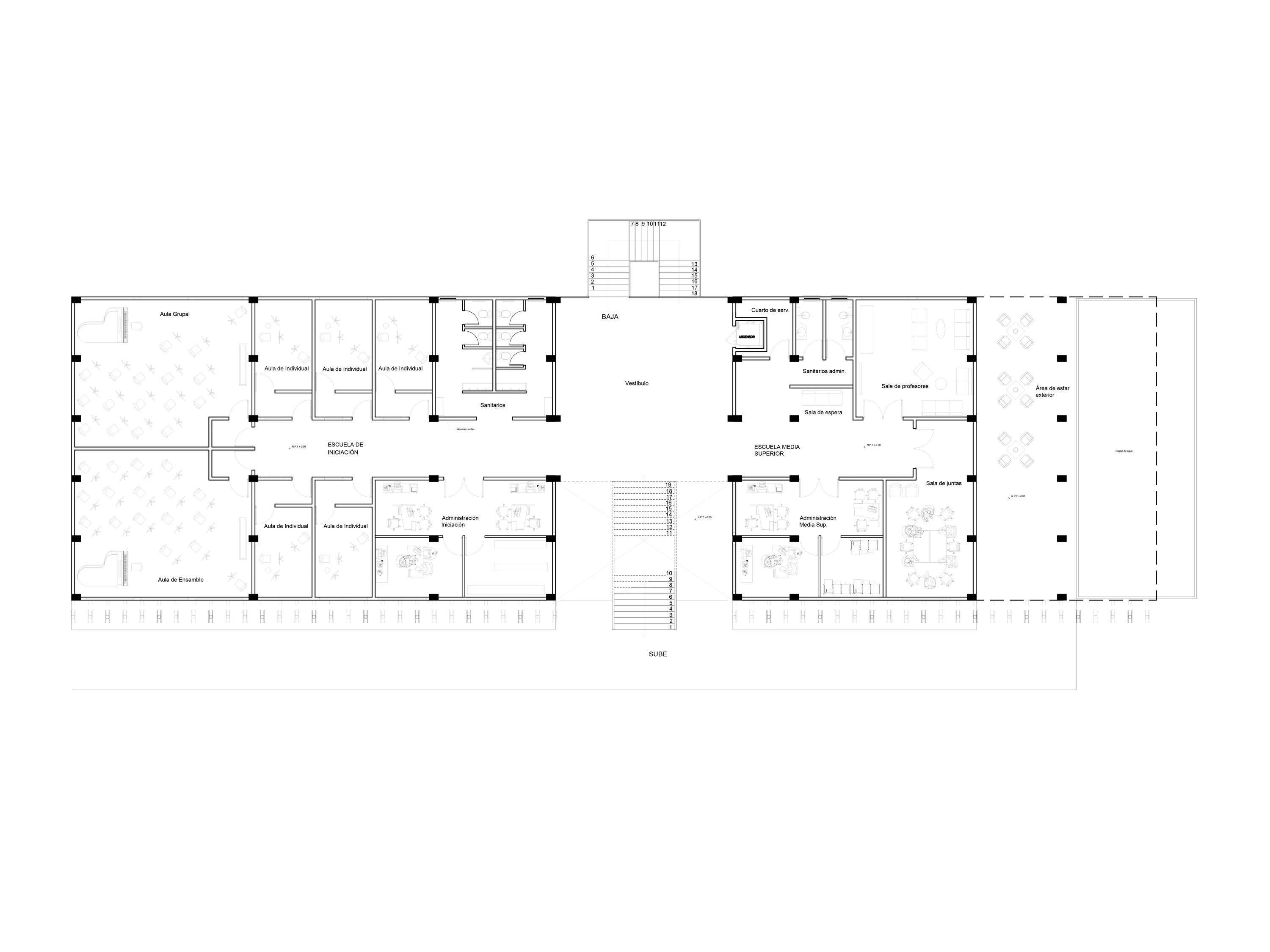 ENES Oaxaca — Escuela de Música — Planta Baja